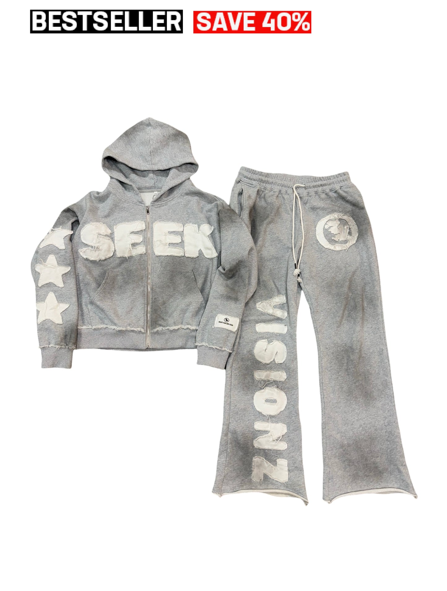 LIGHT GREY "SEEK VISIONZ" SET