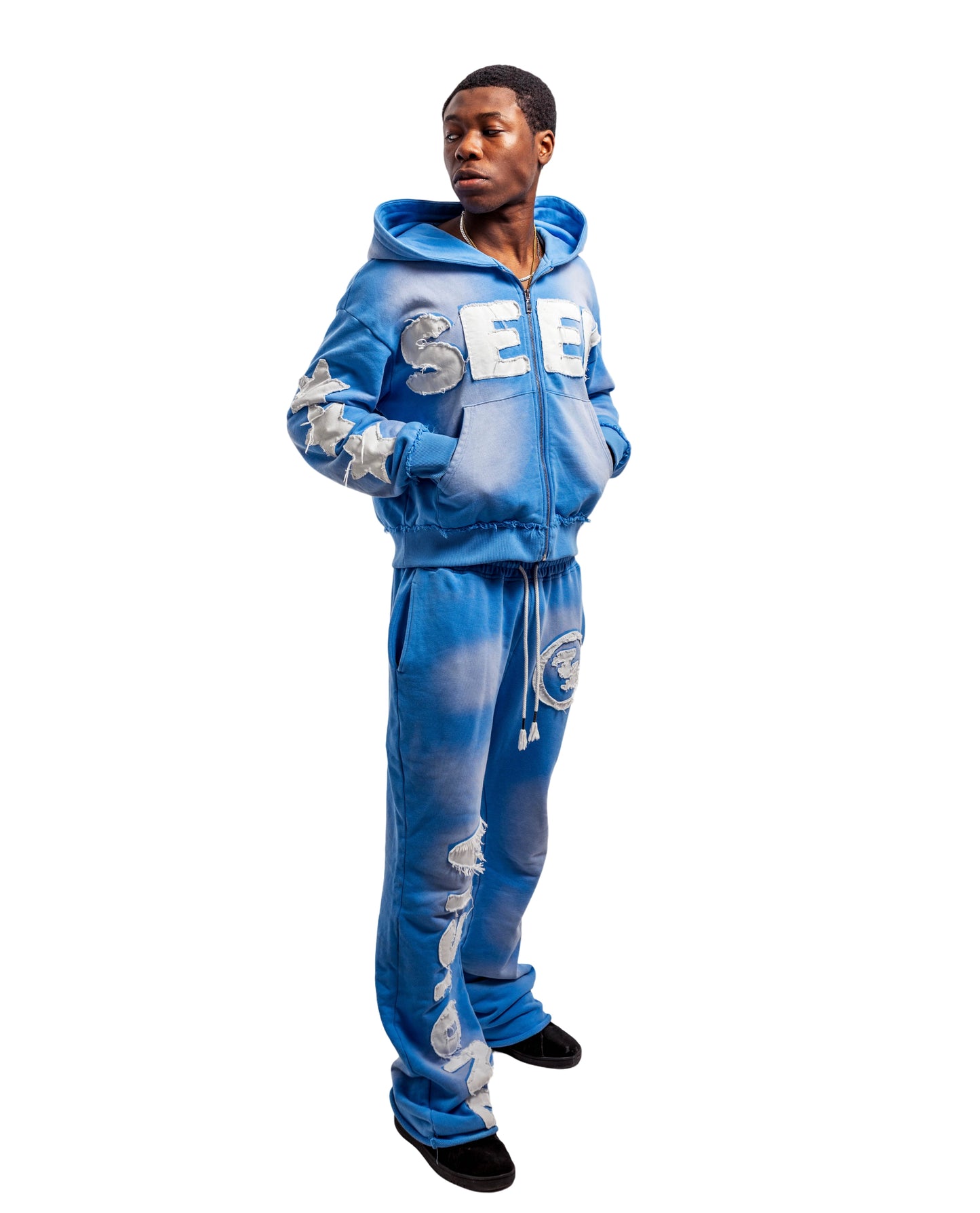 SKY BLUE "VISIONZ" SWEATS