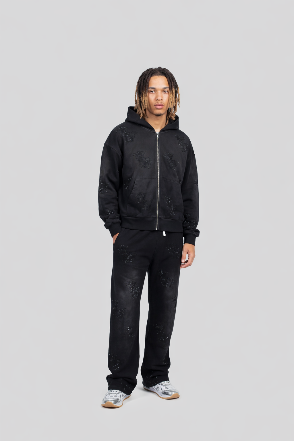 RHINESTONE LOGO SWEATS