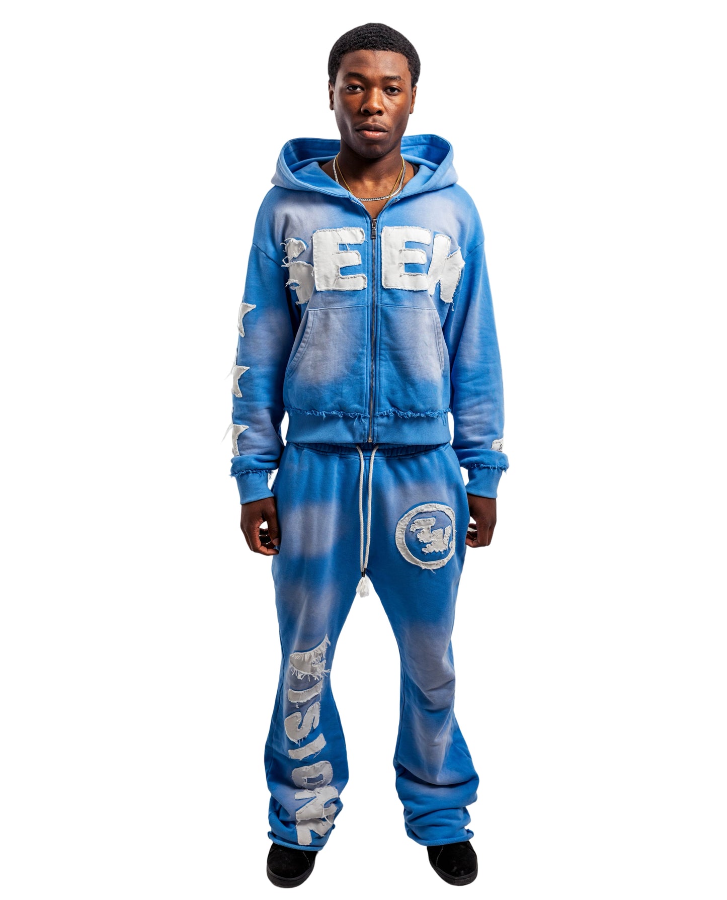 SKY BLUE "VISIONZ" SWEATS