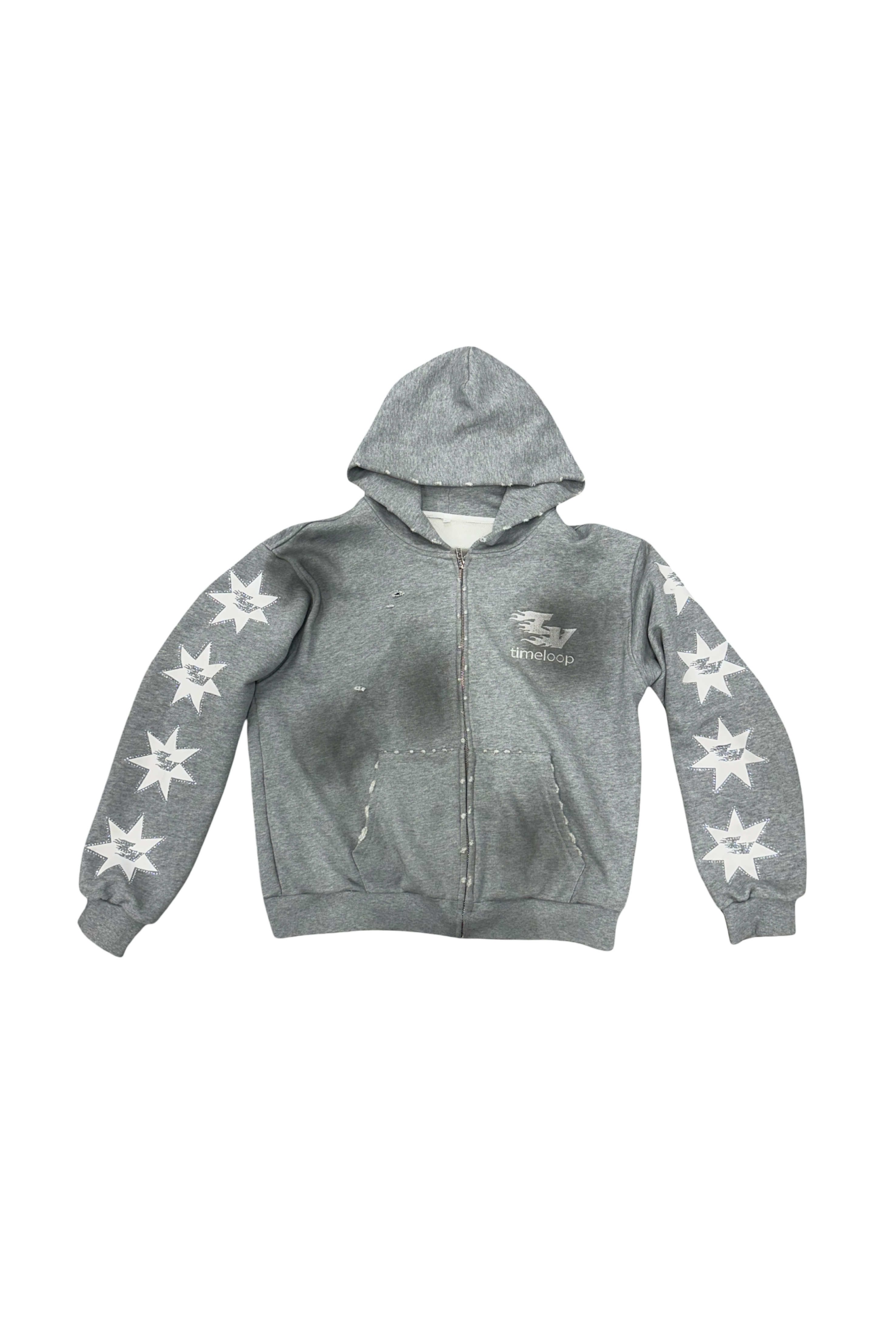 RHINESTONE STAR ZIPUP