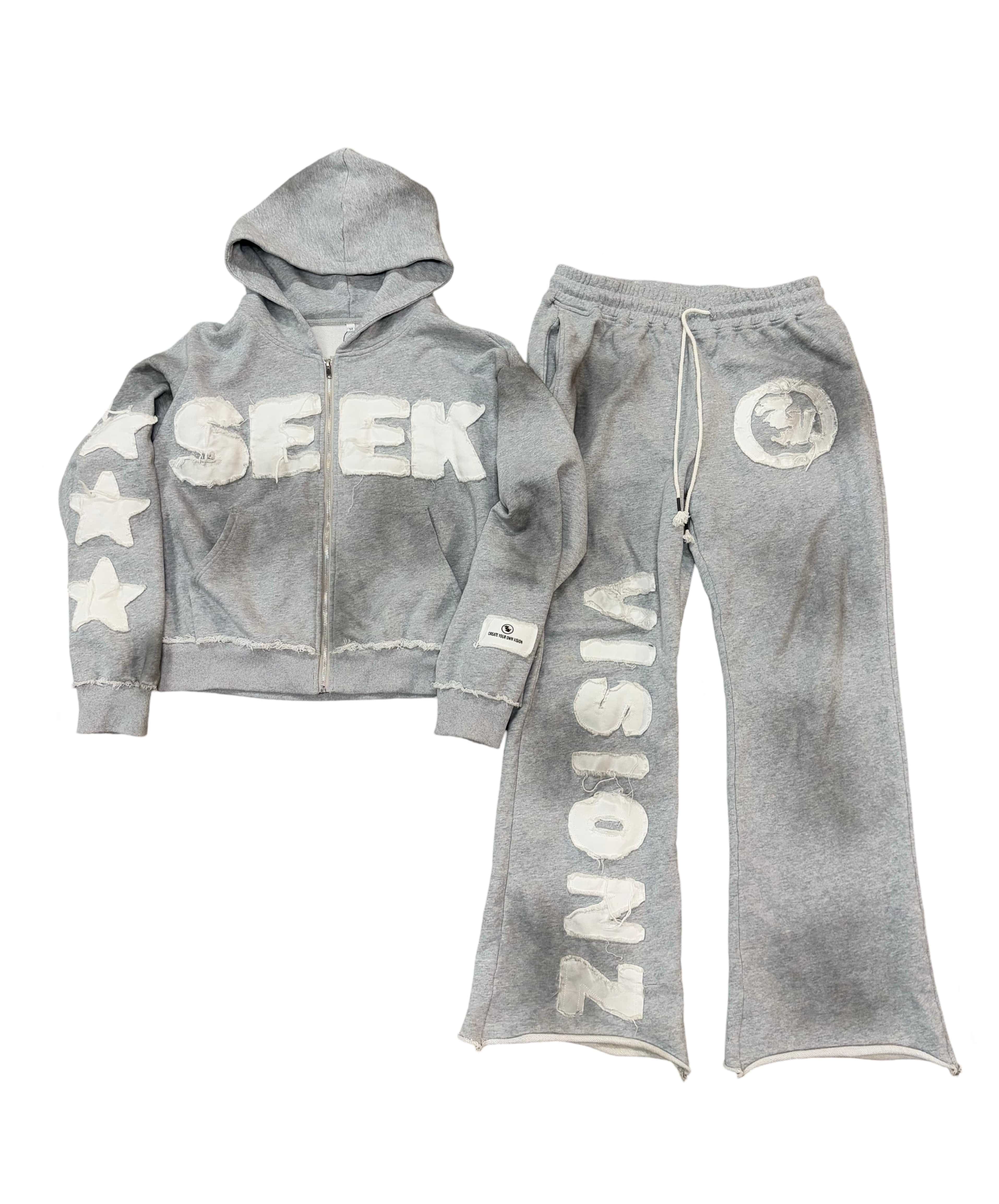 LIGHT GREY "SEEK VISIONZ" SET - Timeloop Visionz