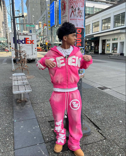 OFF PINK "SEEK VISIONZ" SET - Timeloop Visionz