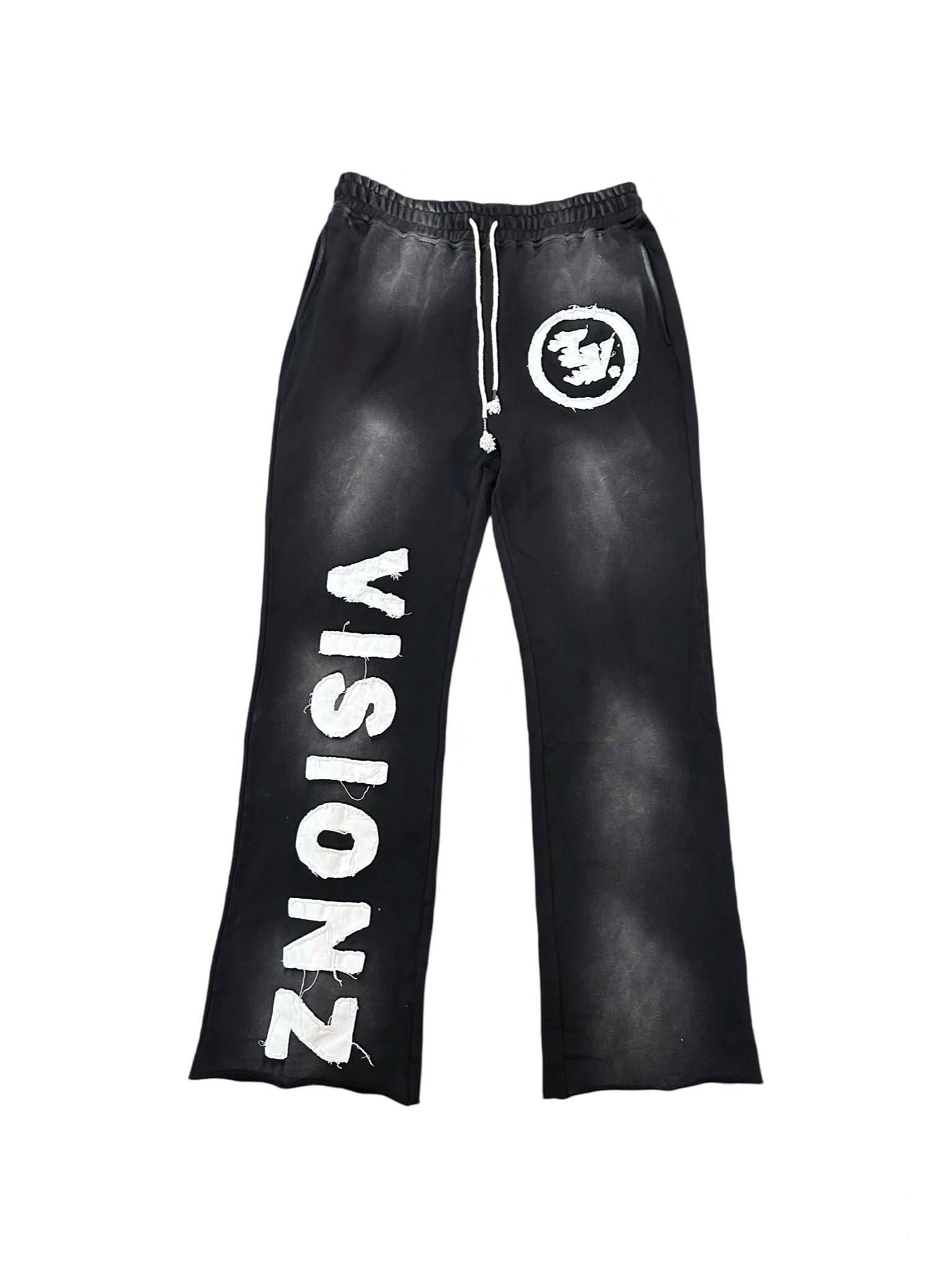 ONYX BLACK "VISIONZ" SWEATS - Timeloop Visionz