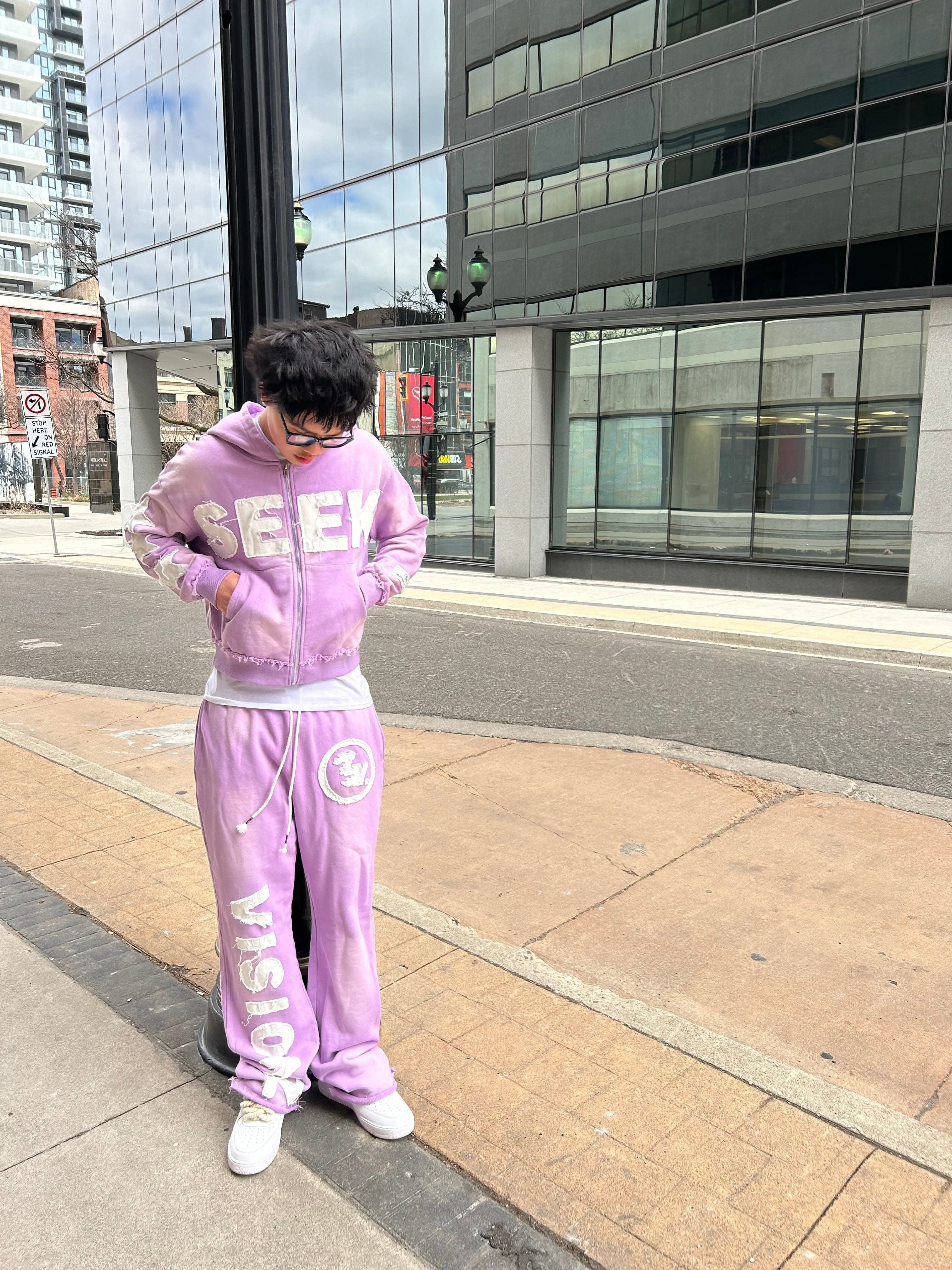 LAVENDER "SEEK" ZIP UP - Timeloop Visionz