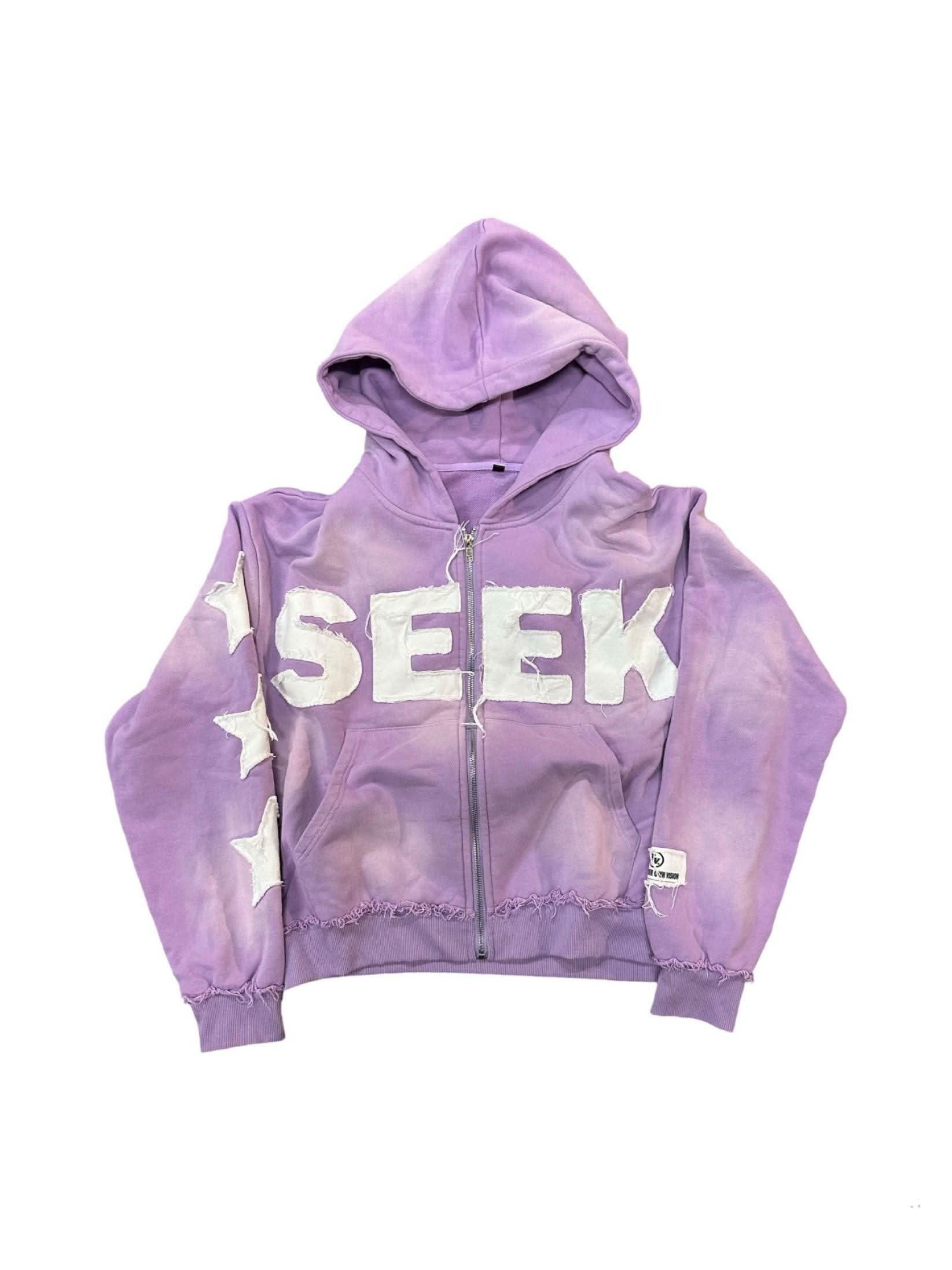 LAVENDER "SEEK" ZIP UP - Timeloop Visionz