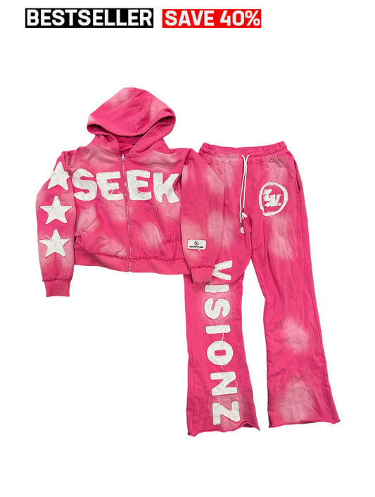 OFF PINK "SEEK VISIONZ" SET