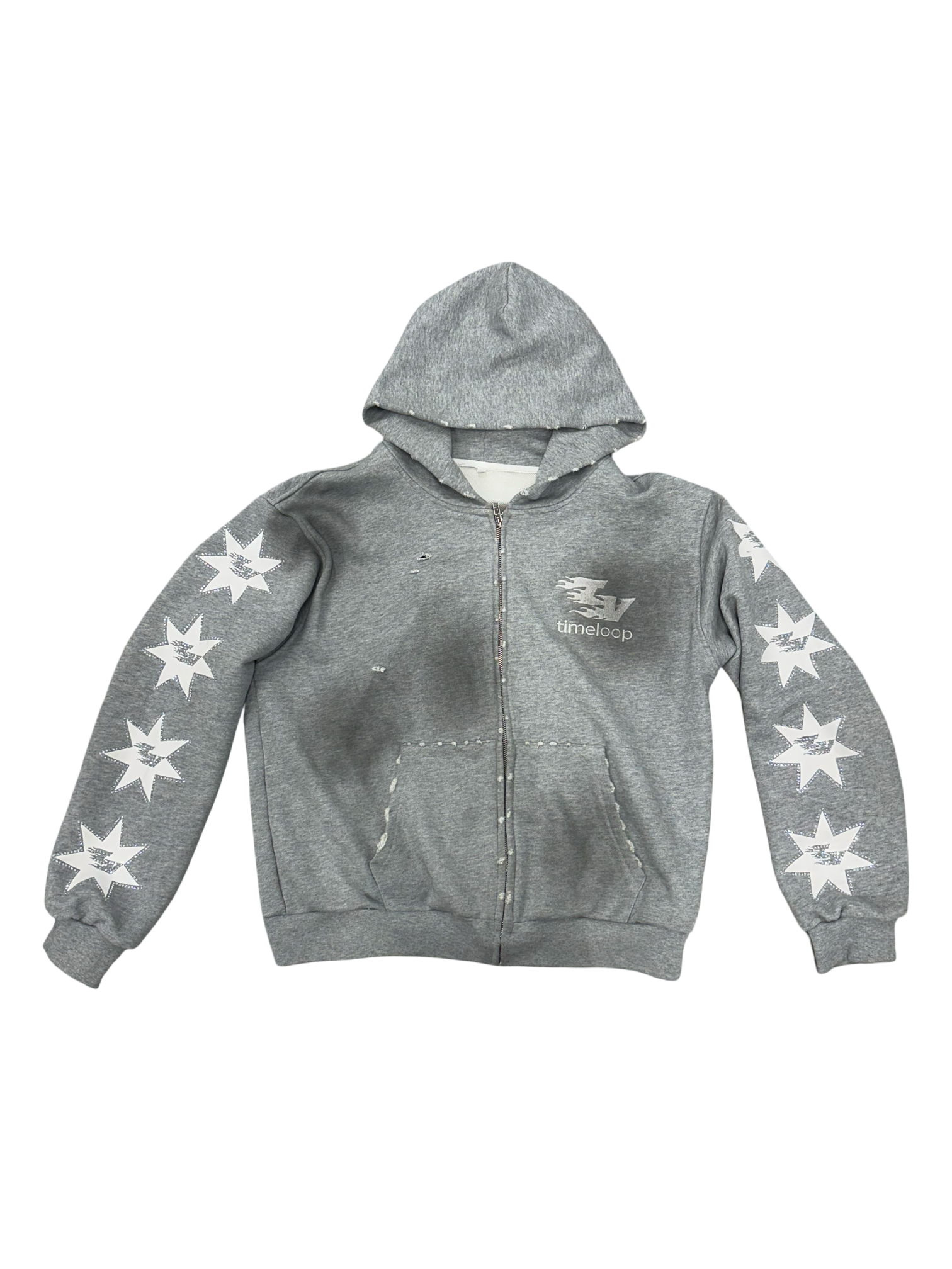 RHINESTONE STAR ZIPUP