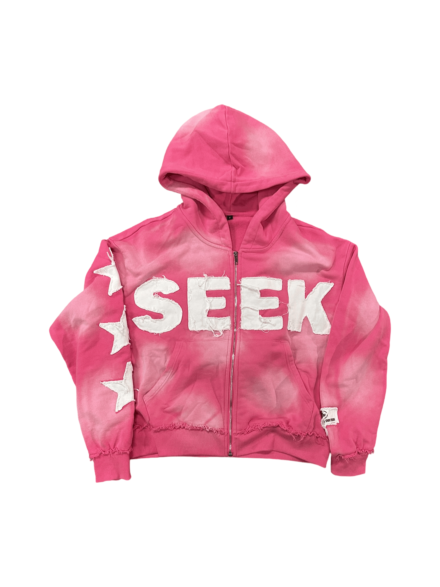 OFF PINK "SEEK" ZIP UP - Timeloop Visionz