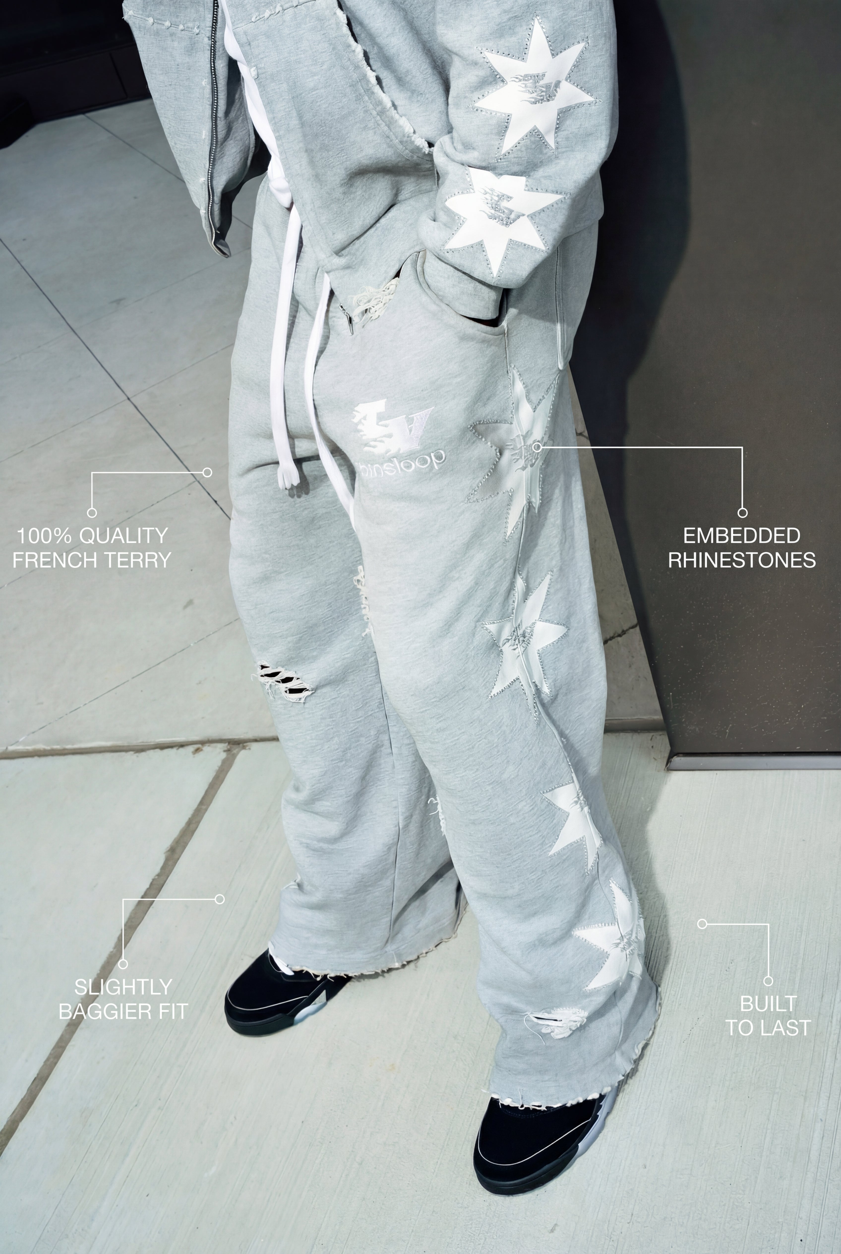 RHINESTONE SWEATS